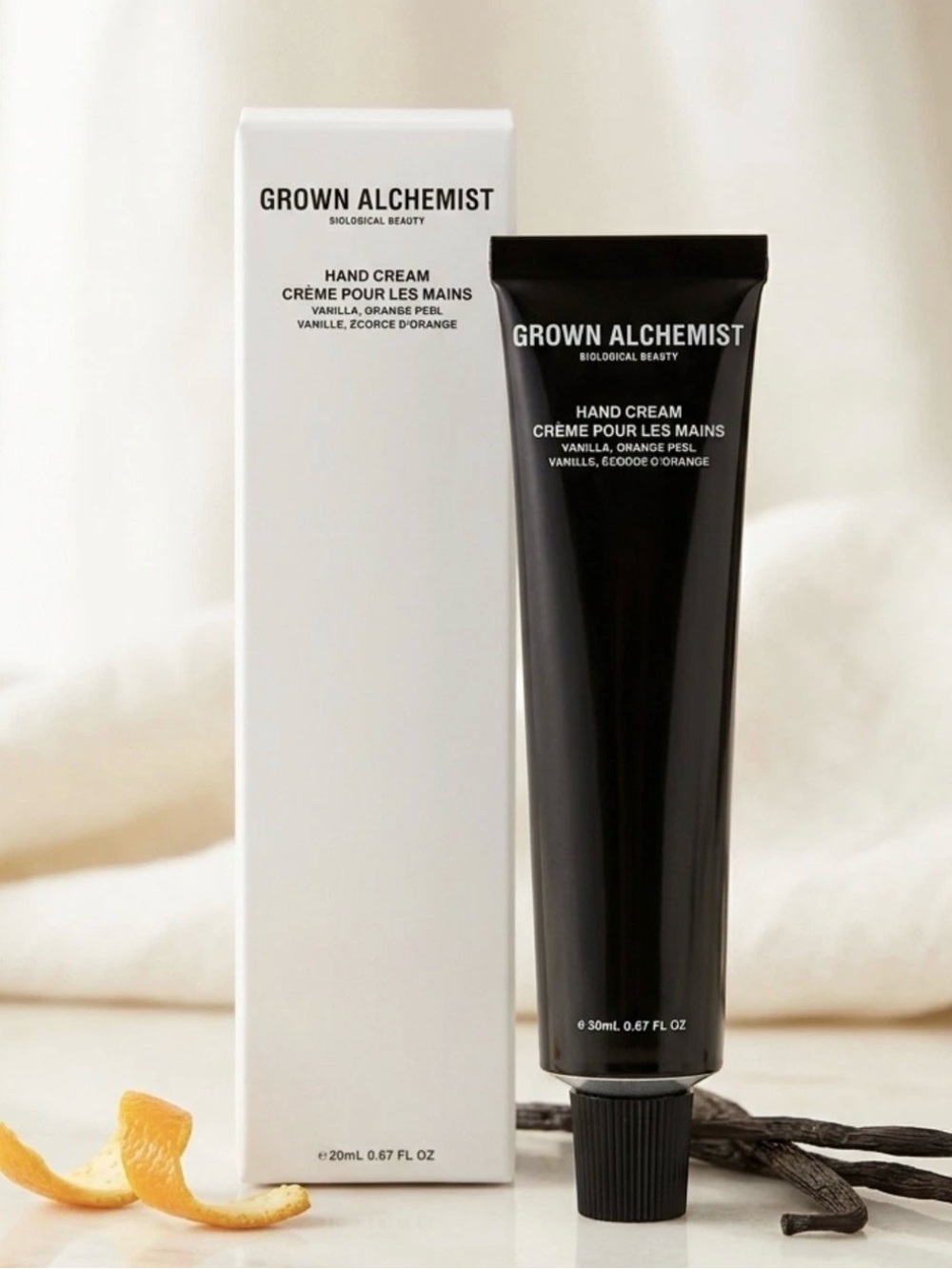 2 pack Grown Alchemist Hand Cream Vanilla & Orange Peel 20 mL NIB